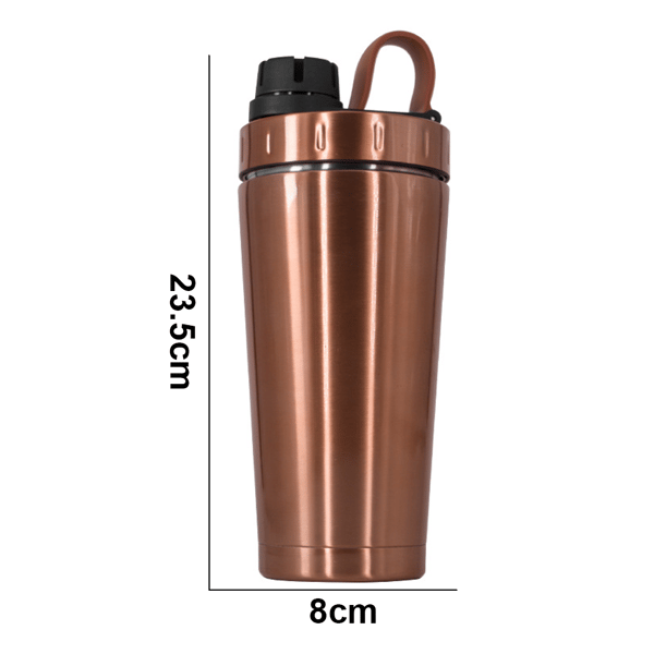 [RM]Insulated Stainless Steel Protein Shaker Bottle Keeps Hot/Cold, Dishwasher Safe, Double Wall, Odor Resistant [JUN]