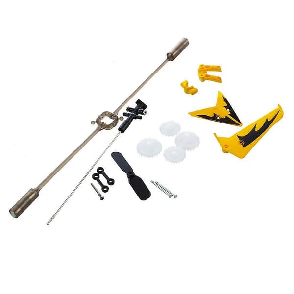 Erstatningssett for S107 / S107G RC – Helikopter, blader, koblingsspenne, indre aksel - Gul yellow