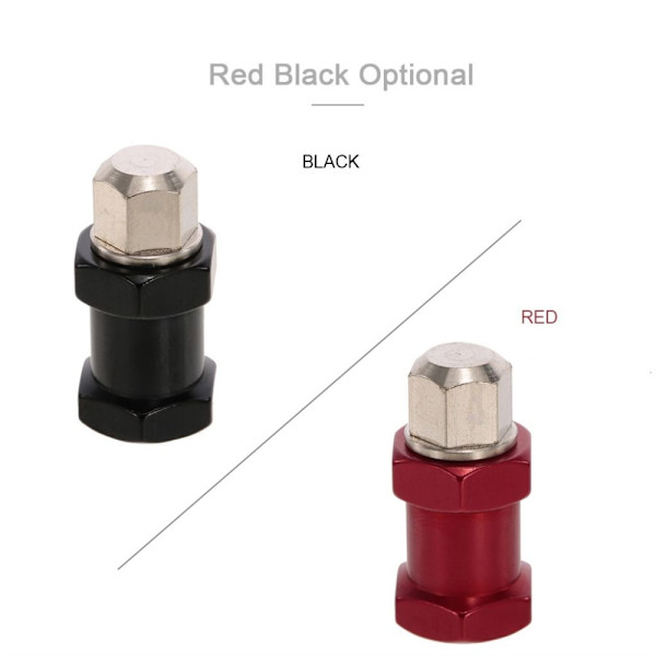 Hjul 12mm Hex Nav 17mm Förlängningsadapter Längre Kombinerare för RC Bil Röd