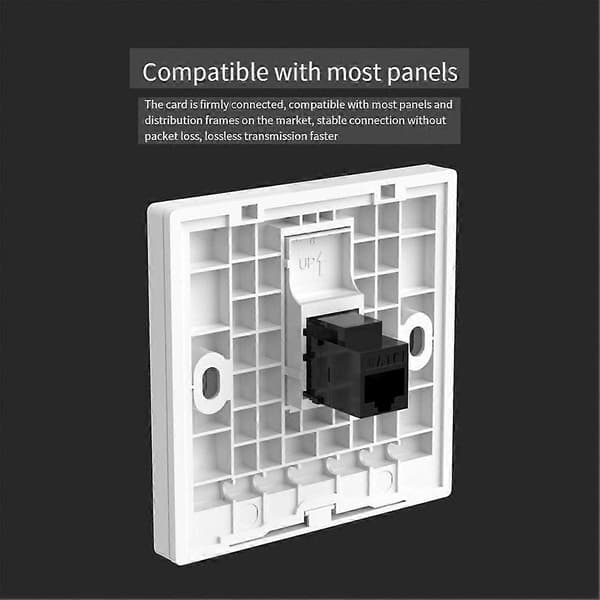 RJ45 Cat6 Keystone-kobling UTP Keystone Inline-kobling Hun til Hun Cat6 Keystone Jack Cat6 Conn