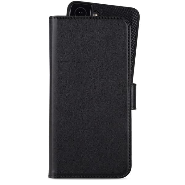 holdit Samsung Galaxy S22 2-i-1 Magnet Futteral / Deksel Svart Veganskt läder