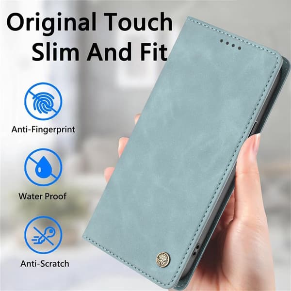 Wallet Case for Samsung Galaxy S26 Artificial Leather RFID - Lake Blue