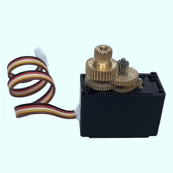 [RM]5-leder metalgear-servo til 144001 144002 124018 124019 RC-bil Black