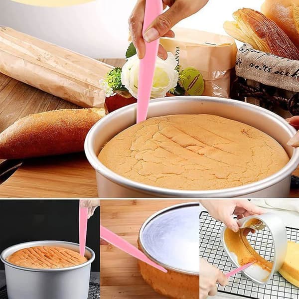 9-delt kakeutjevningssett, justerbar kakskrape, kakepalett og deigkutter for DIY-bakeverktøy