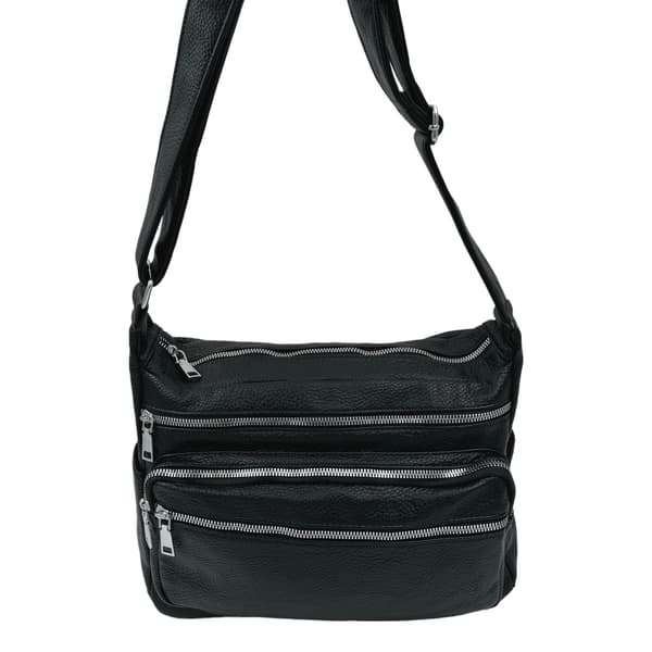 Rummelig skuldertaske Svart black