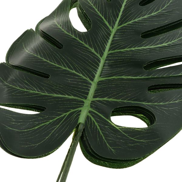 5 st Stora Konstgjorda Blad Falska Monstera Blad Lövverk Heminredning M