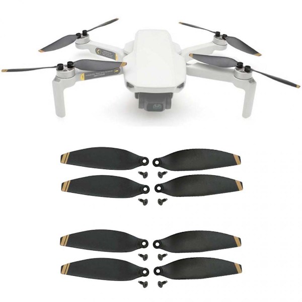 8x Lågbruspropellrar Tillbehör för DJI Mavic Mini Drönare