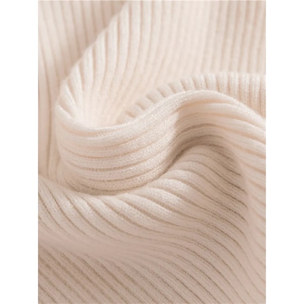 Heliar Dam Höst Polotröja Stickad Mjuk Tröja Kashmir Jumpers Basic Mjuka Tröjor För Kvinnor WHITE One Size