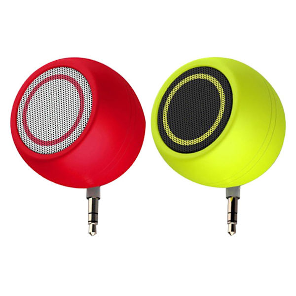 2 Stycken Mini Högtalare 3.5mm Jack AUX Musik Ljudspelare För Laptop Dator