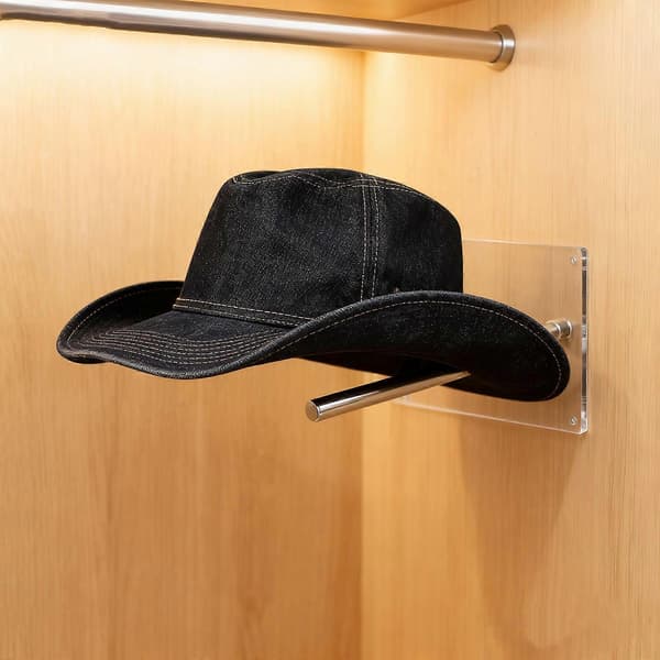 [RM]Akryl hatteholder veggmontering for cowboyhatter med solid konstruksjon som sikrer lang holdbarhet Flerfarget single set