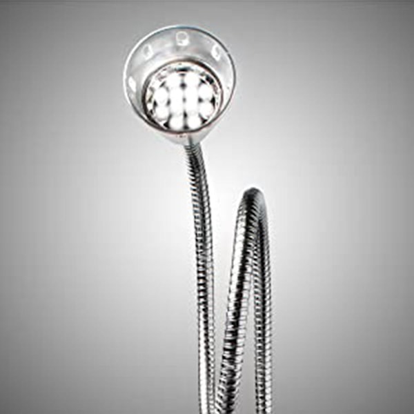 Grilllampa med 12 LED-lampor, Flexibel Svanhals
