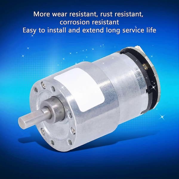 12V DC gearmotor med encoder og 6 mm aksel, 178 RPM hastighed til robotik og automatiseringsprojekter