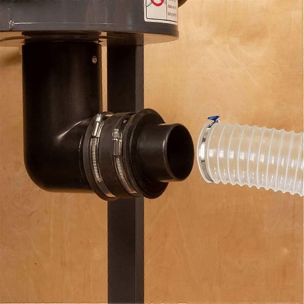 70145 4-tommer til 3-tommer Reducer, 4 til 3 Kanal Reducer, Inline Kanalventilator, Gro Telt Ventilationssystem