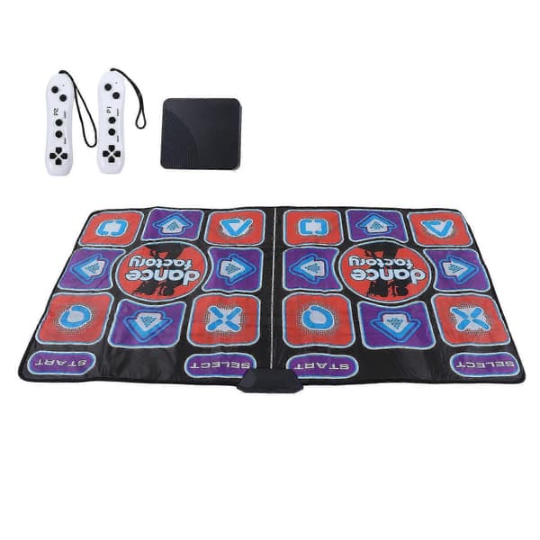 [RM]Music Dance Mat Double Player Training Foldable Early Education Electronic Dance Mat For Living Room With AV Cable