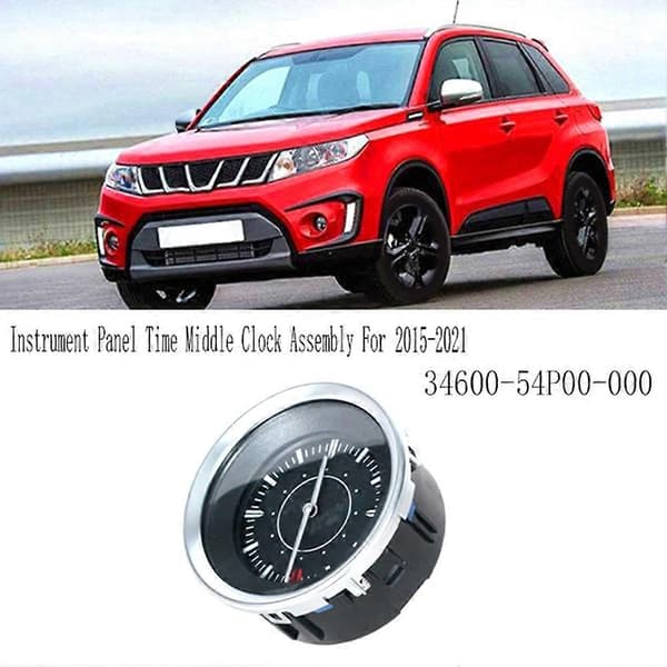 [RM]34600-54P00-000 Bil Instrumentpanel Midterur-enhed til Swift SX4 Vitara 2015-2021 Black  Silver