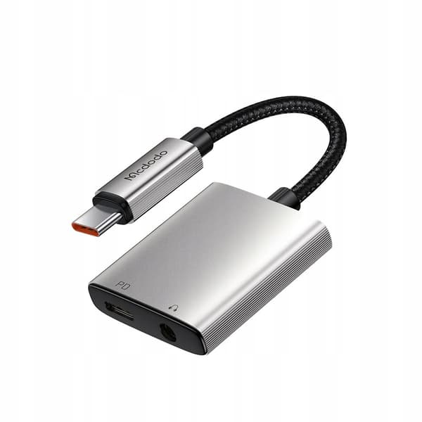 MCDODO ADAPTER USB-C MINIJACK 3,5MM AUX KABELADAPTER FÖR SAMSUNG DAC
