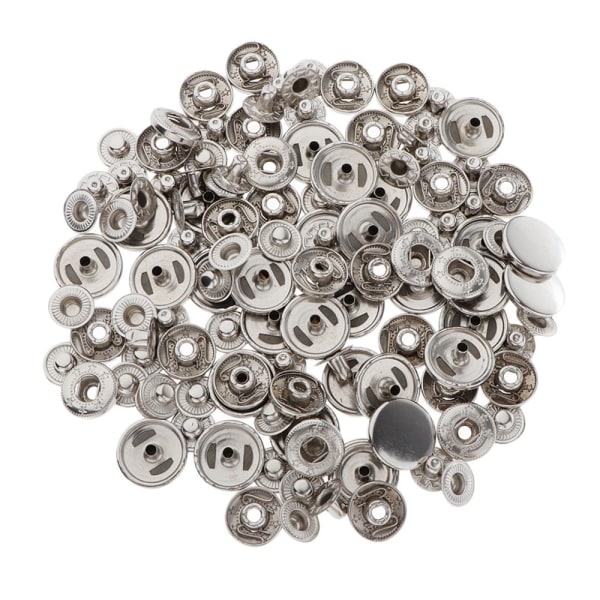 30 Set Syknappar Tryckknappar Osynliga Pressknappar För Jeansjacka 17mm