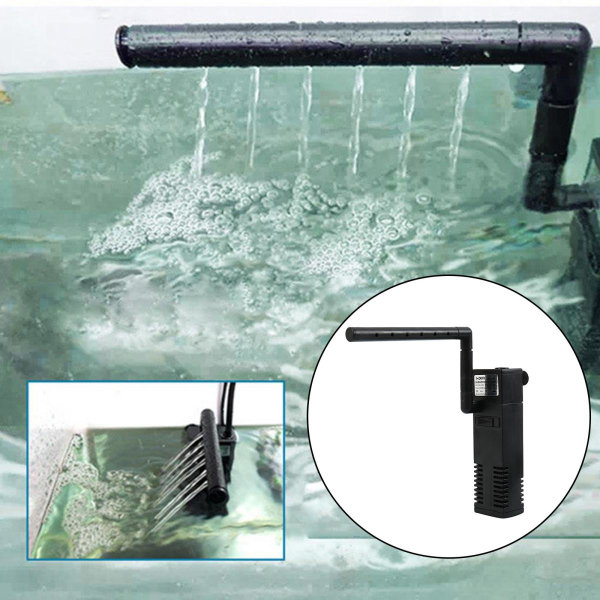 Akvarium Internt Filter Dränkbar Vattenpump 1000ml 4x4.8x13.2cm