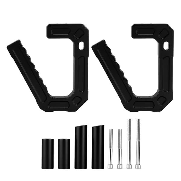 [RM] Greb til Jeep Wrangler JK 2007-2018 - Erstatning i sort aluminiumslegering