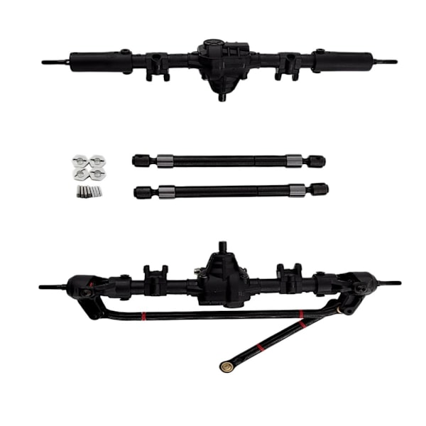 Fram- och bakaxlar med drivaxel för SCX10II 90047 1:10 RC Rock Crawler Bil