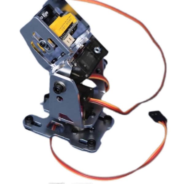 Justerbar aluminiumslegering FPV PTZ-stativ til flymodelkamera PTZ robotisk tilbehør med servo