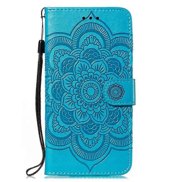 [RM] Lædertelefonetui til Motorola Edge 40 Neo Blue