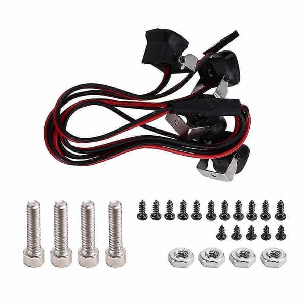 4 LED-valoa Axial SCX10 III -4 -6 1/10 RC Punainen valo
