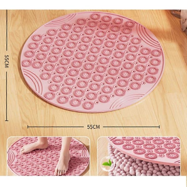 Massasje Baderom Anti-skli Matte-Rosa-55*55cm-1stk