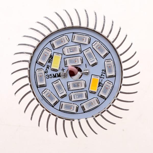 LED växtlampa glödlampa för hydroponisk växthus e14 18w fullspektrum