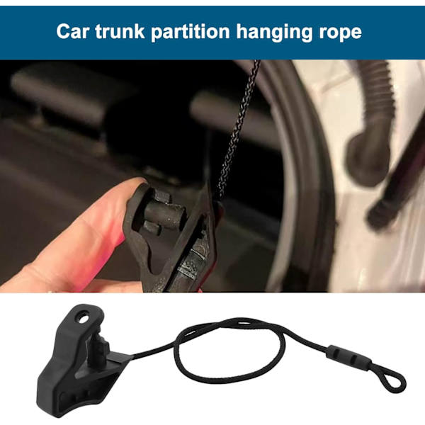 [RM]1x Replacement Parcel Shelf String Right 8V4867668 Compatible with Audi A3/S3 2013-2016 Rear Parcel Shelf Strap Black