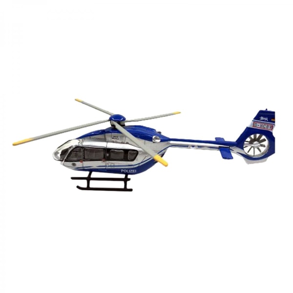Realistisk Airbus H145 Polizei HO 1:87 Skala Helikopter Flygplan Plastlegering Modellsats Flygplan Leksak Pojkar Barn Present