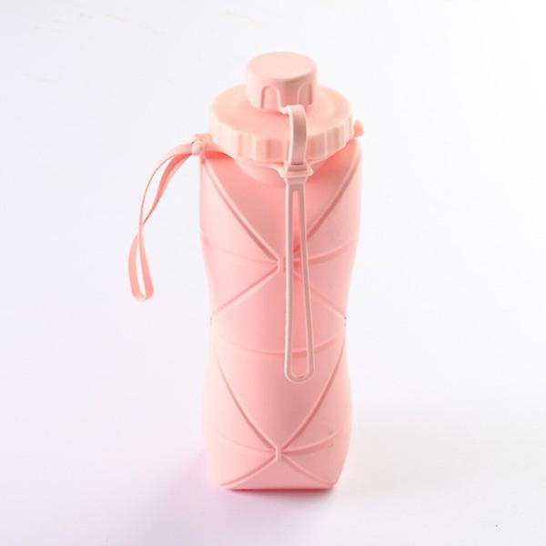 600ml Vikbar Silikon Vattenflaska Sport Vattenflaska Utomhus Resa Bärbar Vattenkopp Löpning Cykling Camping Vandring Vattenkokare Grey