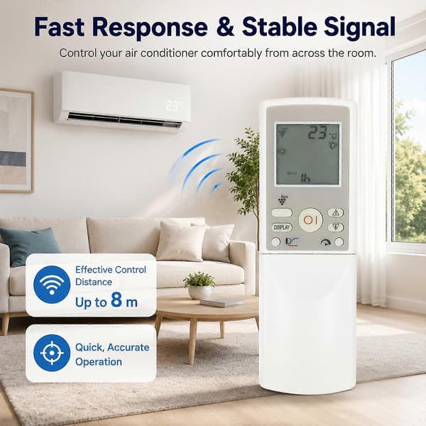 Til SHARP CRMC-A669JBEZ Aircondition Erstatnings AC Fjernbetjening Not Specified