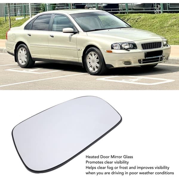 Heated Rearview Mirror Glass for S60 S80 V70 2003-2006 Right 30634720