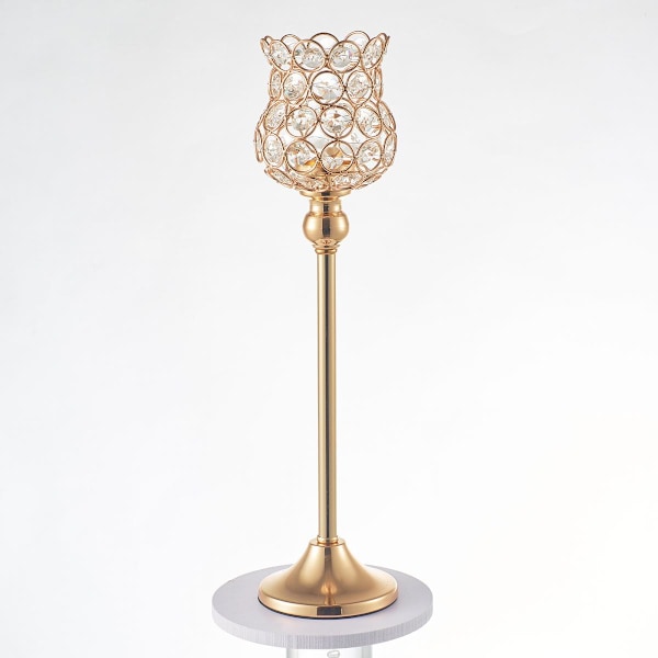 Ljusstake Matbord Modern Dekorativ Flamlös Ljusstake 43cm