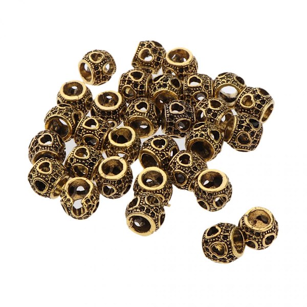 30 st/set Dreadlock-pärlor Ringar för hår Justerbara ringar Armbandsfläta Clip Luffman