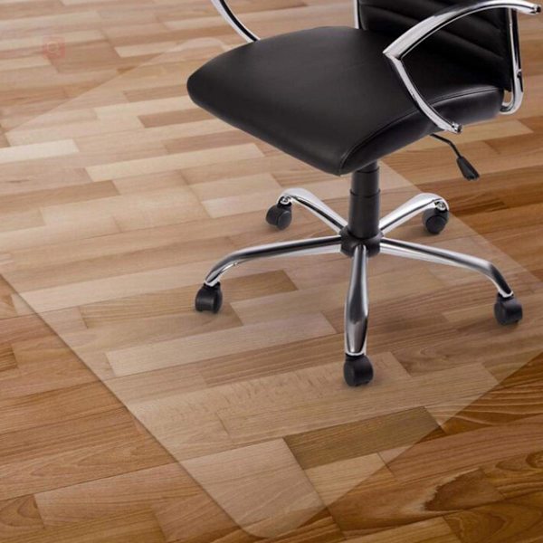 Premium PVC Stolmatta 61 x 53 cm Golvskydd För Kontor Hemmakontor 2.0mm Klar