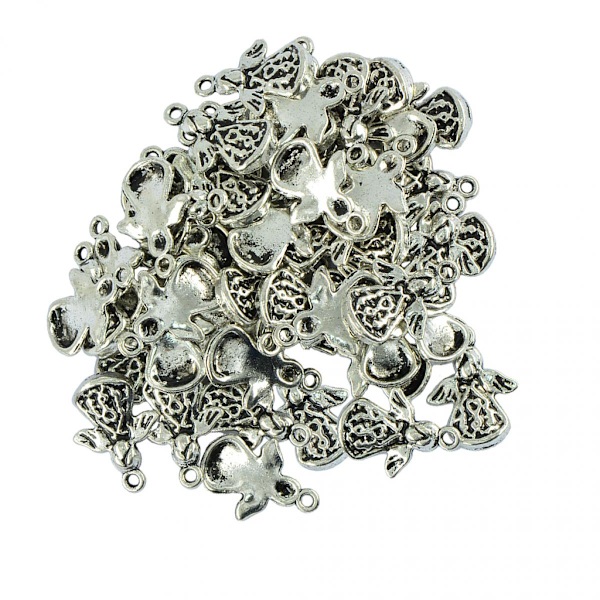 30 st Hängsmycke Berlock Ängelform Legering Berlocker DIY Smycken