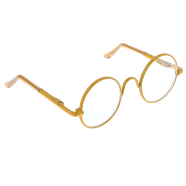 1/6 par runda glasögonglasögon för 12" Blythe Yellow glasögonglasögon