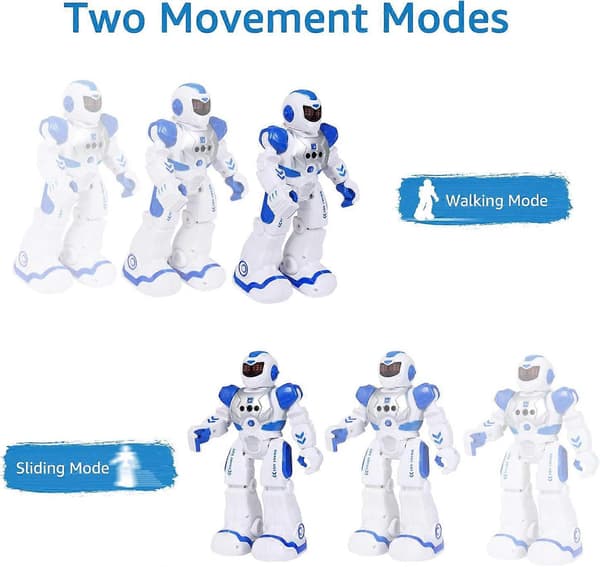 [RM]Innovativ pedagogisk robotleke, programmerbar danse- og sangkamerat, interaktiv RC-robot med bevegelsessensorstyring, giftfri ABS