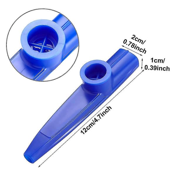 [RM]25 Pack Plastic Kazoos Musical Instruments With Kazoo Flute Diaphragms For Gift, Prize And Party