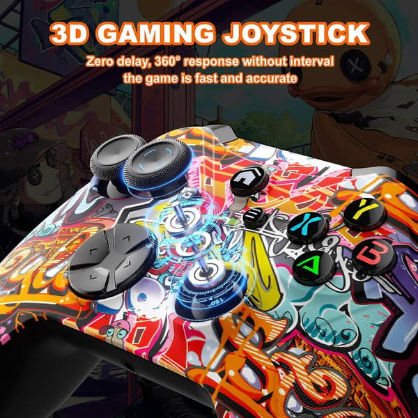 Handkontroller för Xbox Series X, Xbox Series S, Xbox One, PC-kontroll Bluetooth-kontroller för mobil (iOS/Android) tillbehör E08-05-036