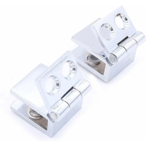 [RM] Glass Door Hinge 8-pack 5mm 8mm Adjustable Single Clamp Cabinet