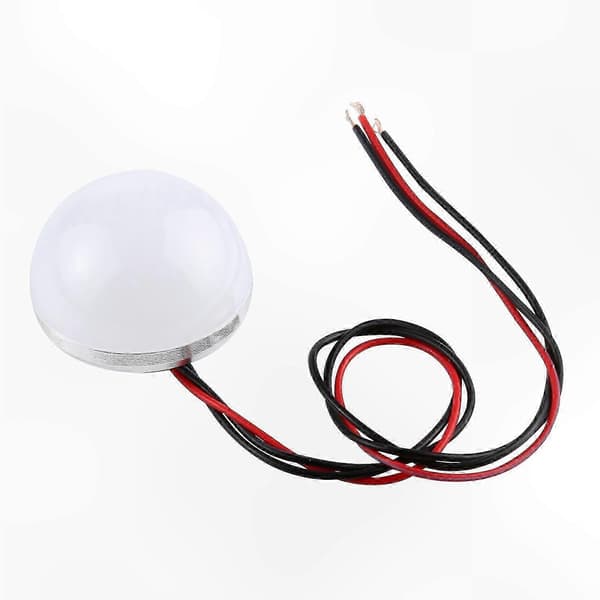 5W 35mm puolipyöreät LED-lamput, 12V DC-virtalähde