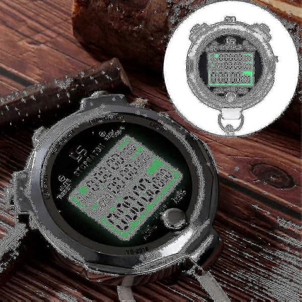 Metal Stopur Timer Med Baggrundsbelysning