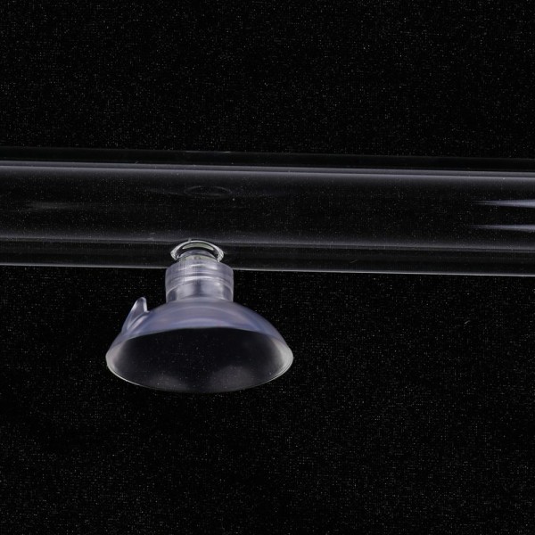 Akvarium Klar Glas Räkfoder Matare Rör Skål Matare Slanghållare 250mm