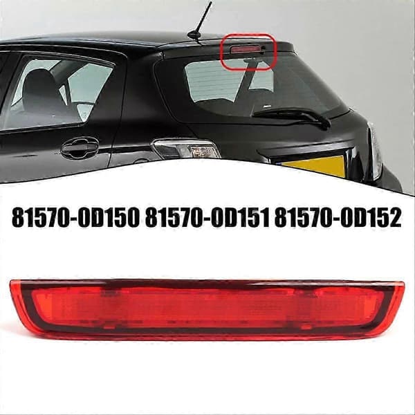 Højbremselys LED-lys bag til Toyota Yaris Mk3 2012-2020 Red