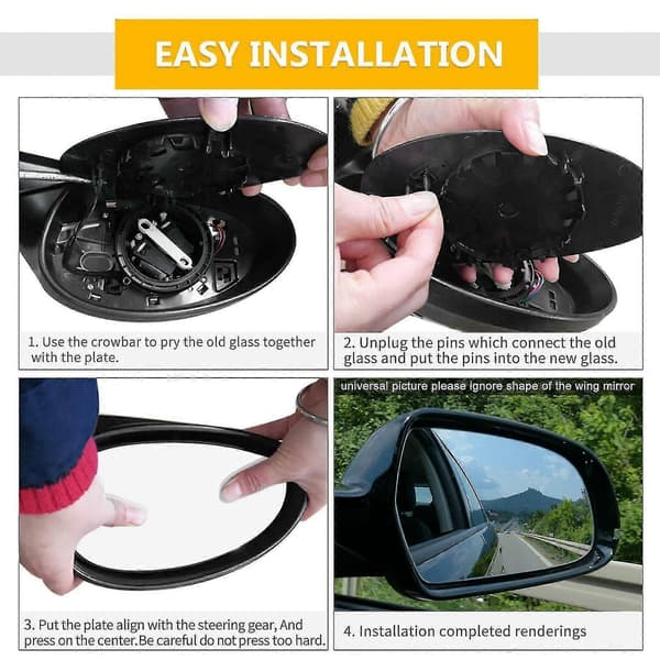 [RM]Right Side Mirror Glass with Blind Spot and Heating Compatible with - C,e,s,glc Class W205 W222 W213 X253 20