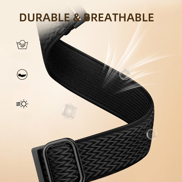 Elastiska nylonband, kompatibla med Fitbit Versa 4 Band/Fitbit Versa 3 Band/Fitbit Sense Band/Sense 2 Band, Set