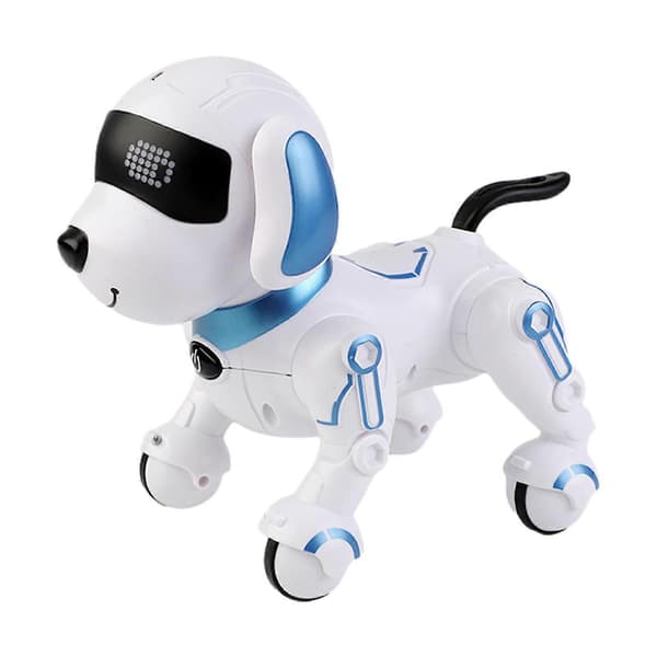 [RM]Programmerbar Robothundeleke med Lys, Musikk og Dans – Kompatibel med STEM-læring Blue
